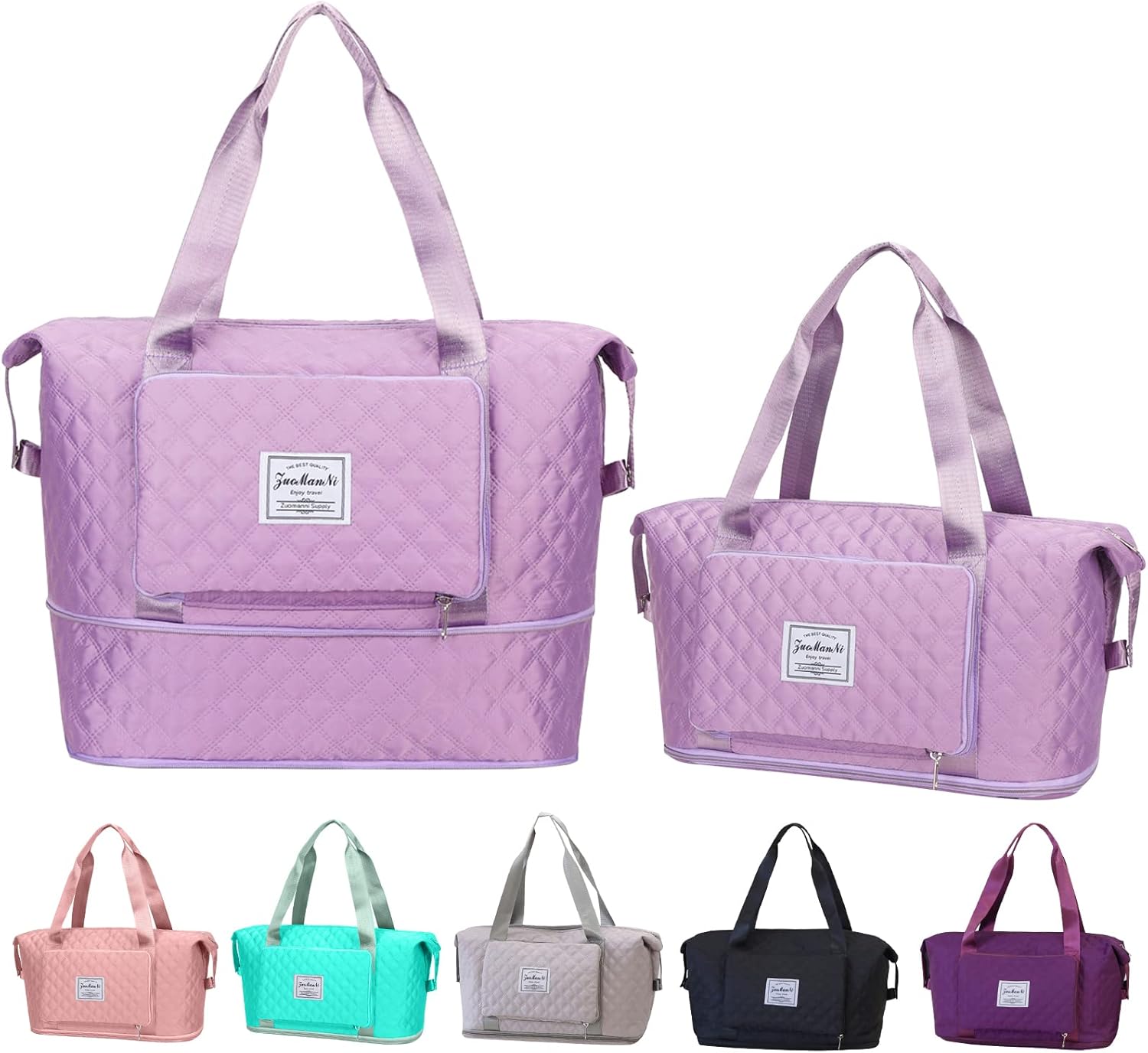 HAUTHE Large Capacity Folding Travel Bag,Lightweight