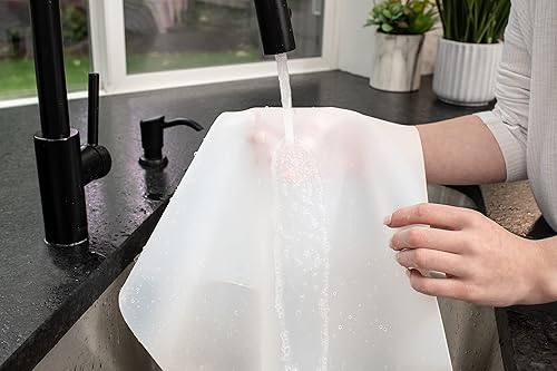 Miniatura 6 de Gasare - Juego de 2 manteles de silicón extra grandes, extra gruesos, protectores de encimeras, resistentes al calor, antiderrapantes, impermeables,