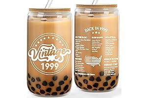 25th Birthday Gifts for Women, Unforgettable Keepsake Coffee Glass for Turning 25