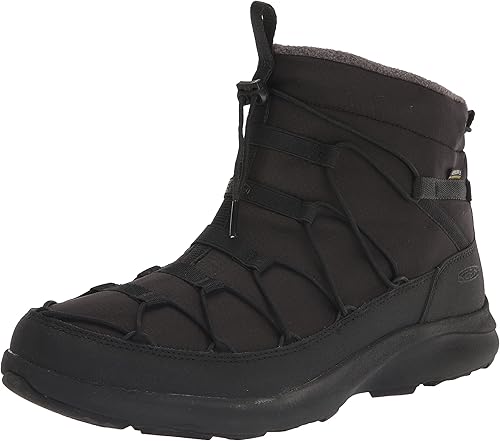 KEEN Botas Chukka impermeables de invierno Uneek SNK para hombre, Negro (triple black)Negro