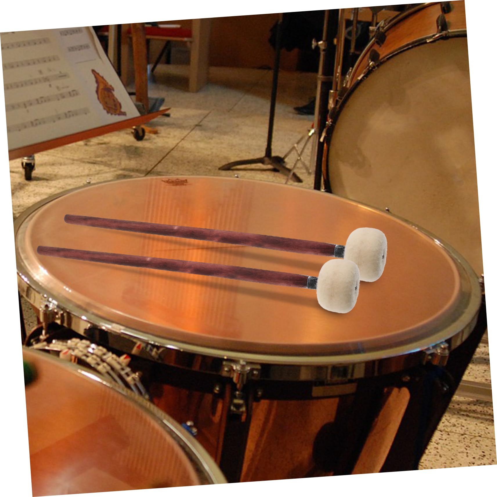 TOYANDONA 8pezzi Bacchette Per Batteria Legno Massello Con Testa Bacchette Percussione Per Pratica e Tuning Strumenti Musicali Per Batteristi e Percussionisti