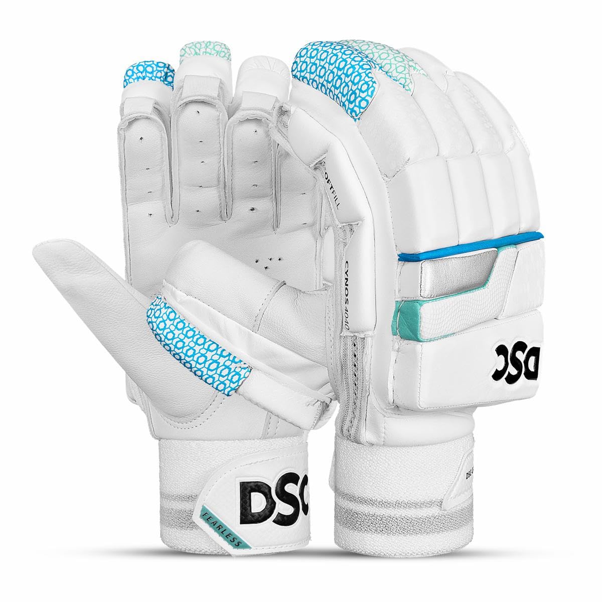 DSC Cynos 4040 Cricket Batting Gloves | Color: White | Size: Junior RH | Material: PU/Leather | for Men & Boys | Lightweight | Moisture Absorption | Fibre Reinforced Protection-image-24