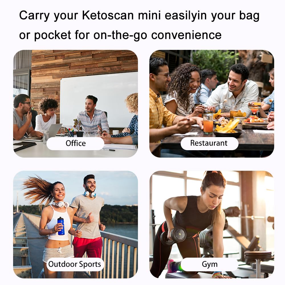 Keton-Atemmesser, digitaler Ketose-Tester, genaue Messung, hilft bei der Überwachung Ihres Gewichts und Ihrer Ketose (Mool/L)