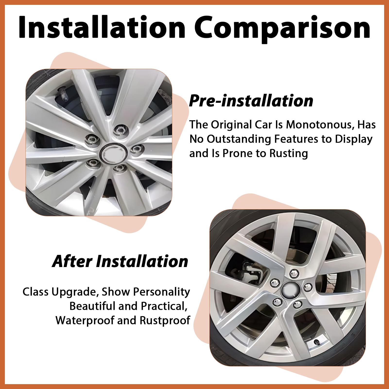 Copri Bulloni Ruota 17mm - 20 Pezzi, Argento Elettrolitico, Con Strumento Rimozione - Foto 5