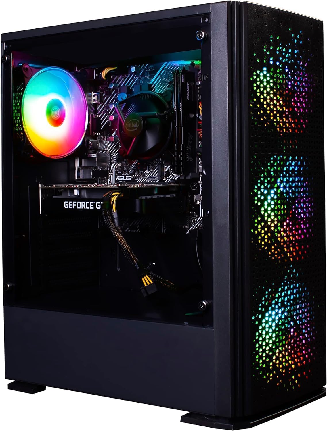 Veno Scorp Gaming PC Desktop Computer: i7-3770 3.90Ghz - 16GB RAM – RTX 3050 6GB - 256GB SSD - 1TB HDD - 500W 80+ PSU - Vortex ARGB CASE - WIFI - Windows 11
