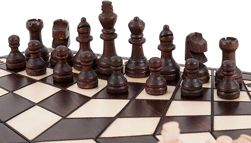 Miniatura 6 de Juego y tablero de ajedrez romano para tres jugadores