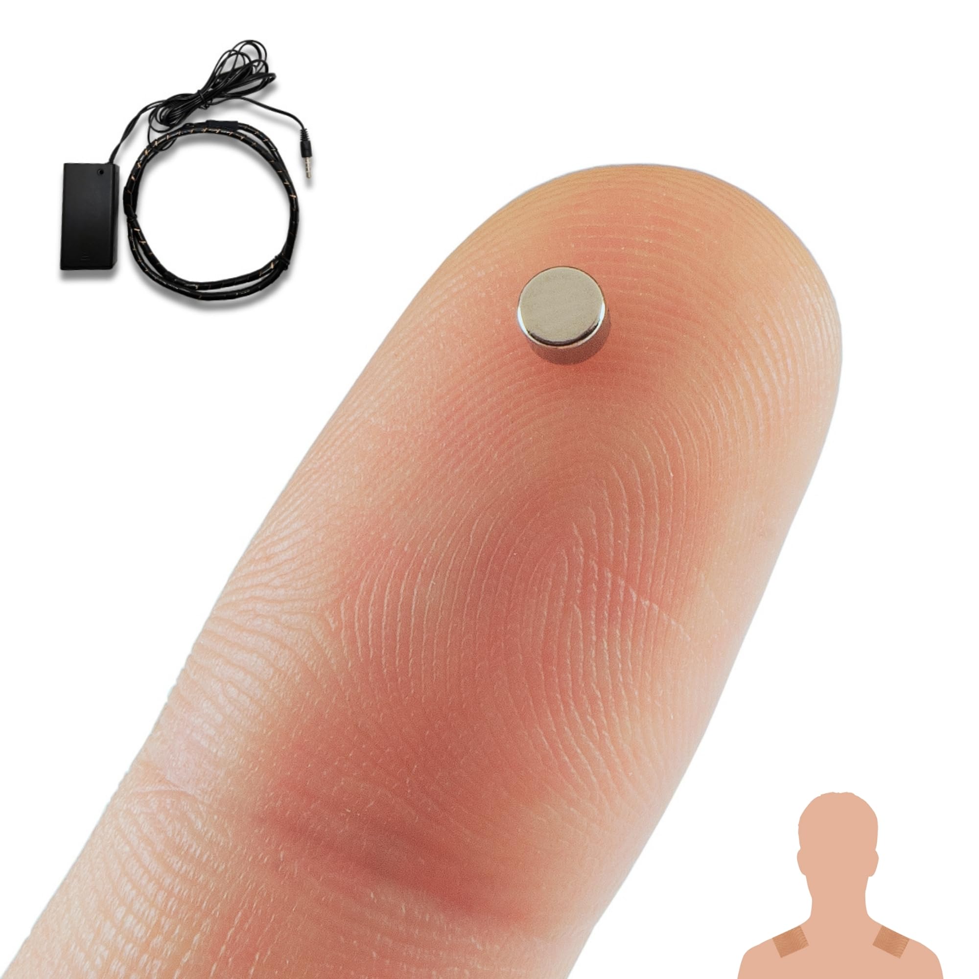 PingaOculto Spy Earpiece for Exams ON OFF Button Battery Case (Nano Pro) โ image 1