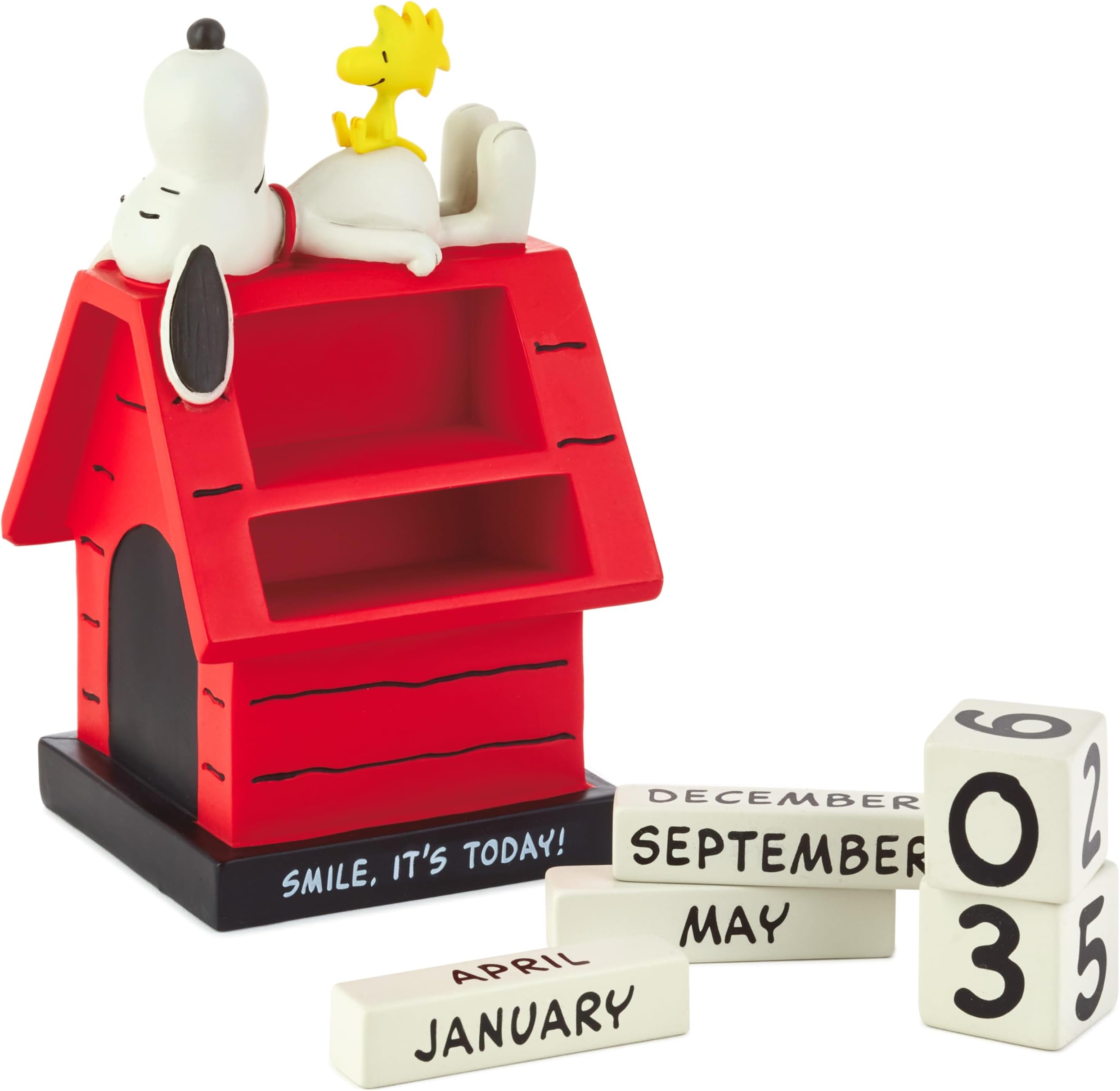 Hallmark Peanuts Snoopy Perpetual Calendar (Smile) Office Supplies, Gifts for Boss, Teacher, Administrative Assistant