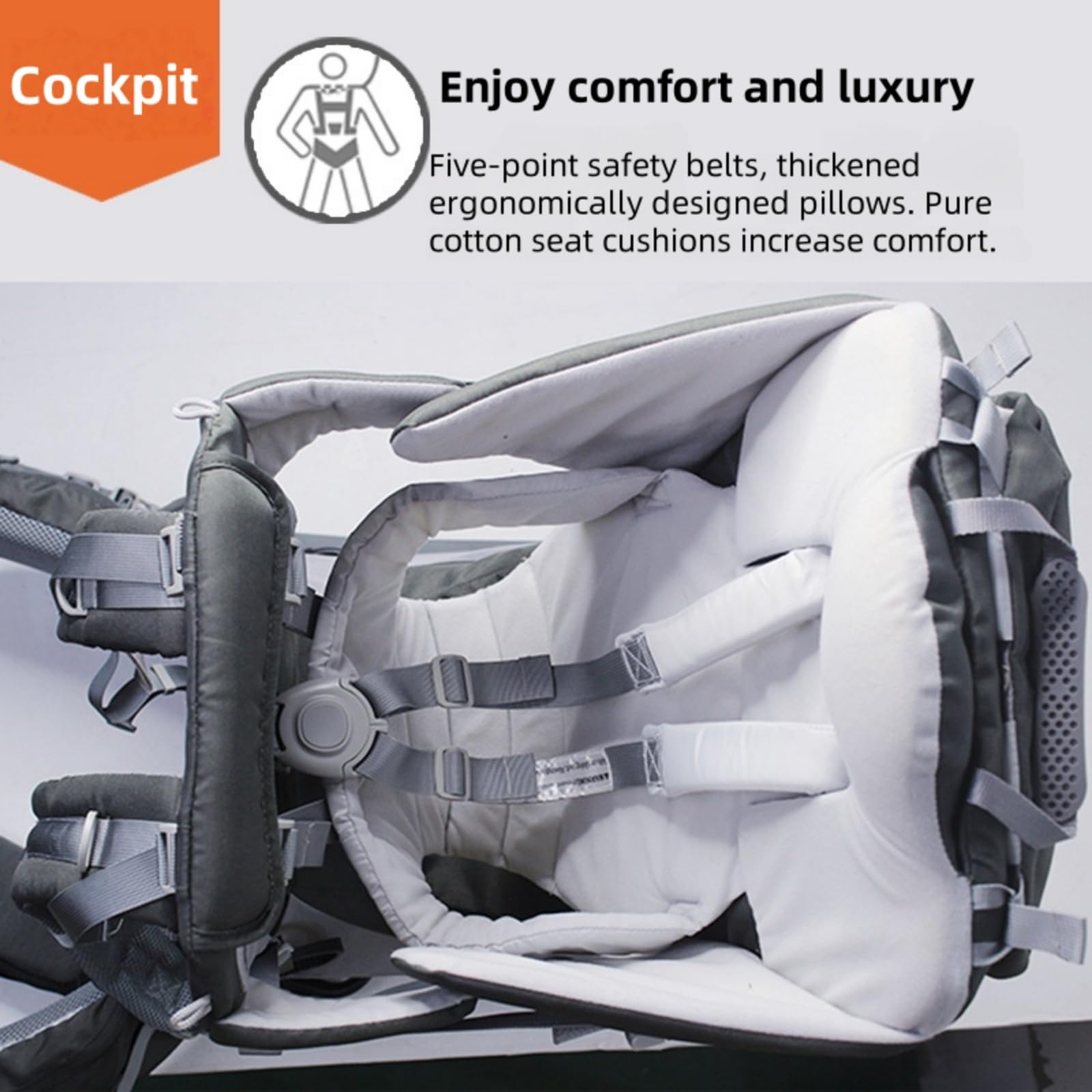 Mochila portabebés para Exteriores - Portabebés para Senderismo con protección Solar y contra la Lluvia, diseño Plegable y Gran Capacidad de Almacenamiento Viajes y Senderismo