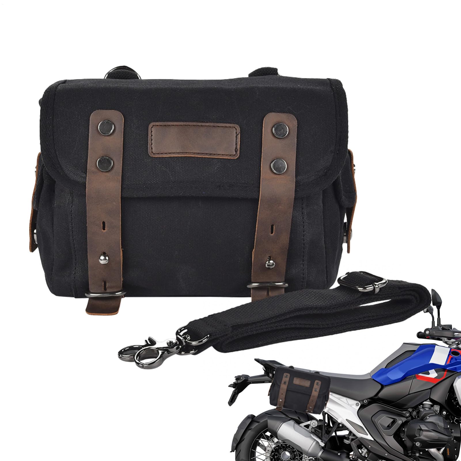 Generisch Dirt Bike Bags, Detachable Rear Seat Storage Bag for Bicycle and Motorbike, Multifunctional Waterproof Panniers, Tail Bag Side Bags for Motorcycle Travel, Touring