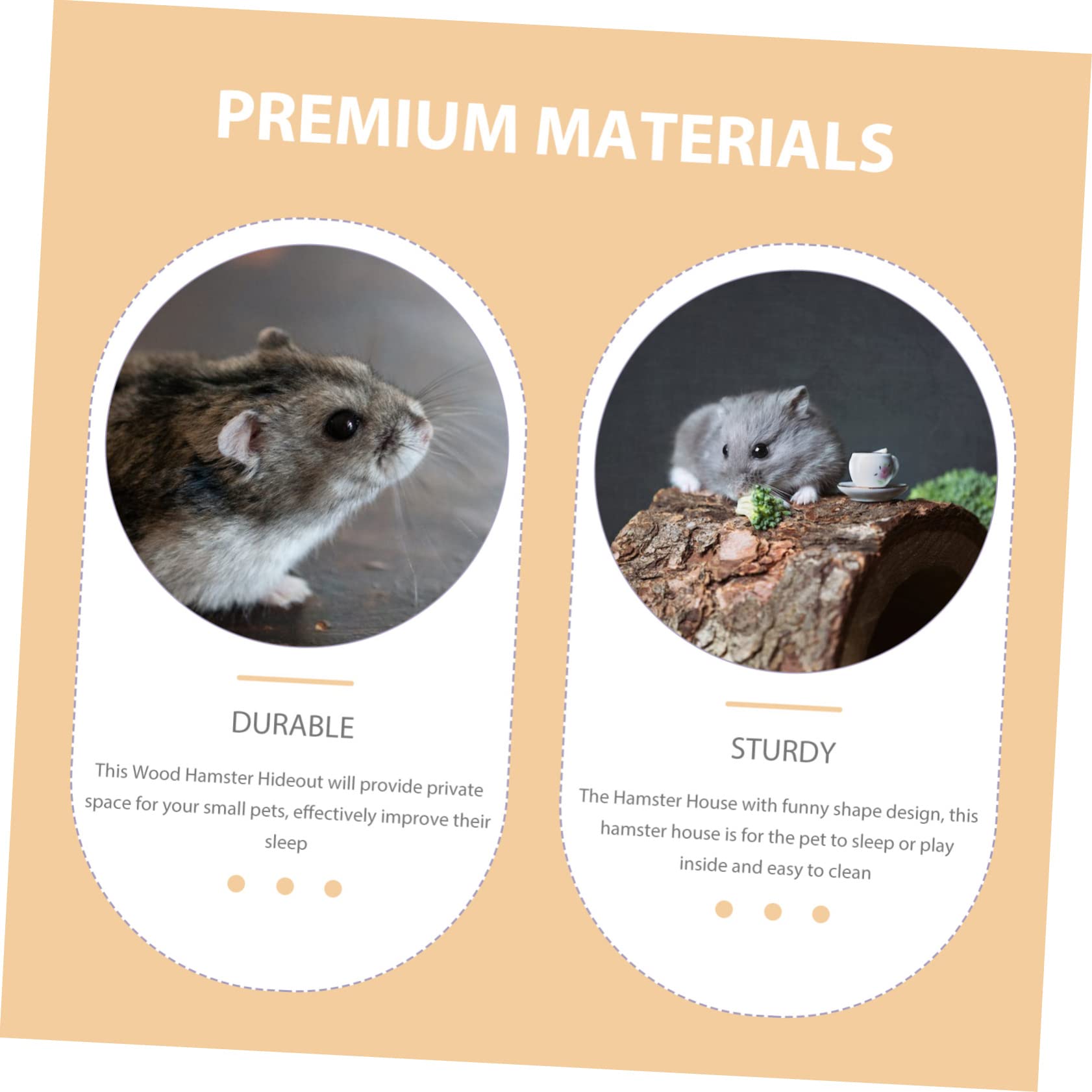 Mipcase Casa De Madera Maciza para Hámster Casas y Escondites De Chinchilla Piel De Conejo Casa De Madera para Animales Pequeños Laberinto De Hámster Casa De Abejas Guinea Deportes