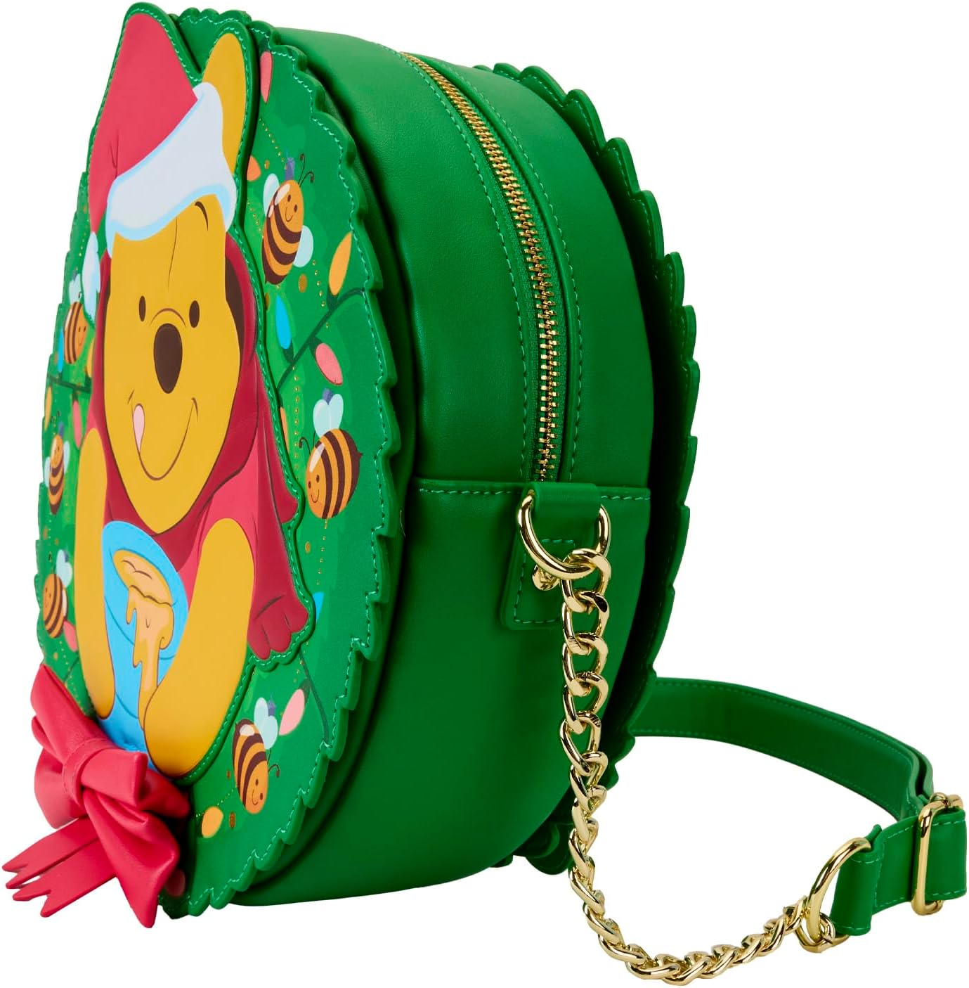 Winnie The Pooh Stuck In Wreath Glow Crossbody Bag