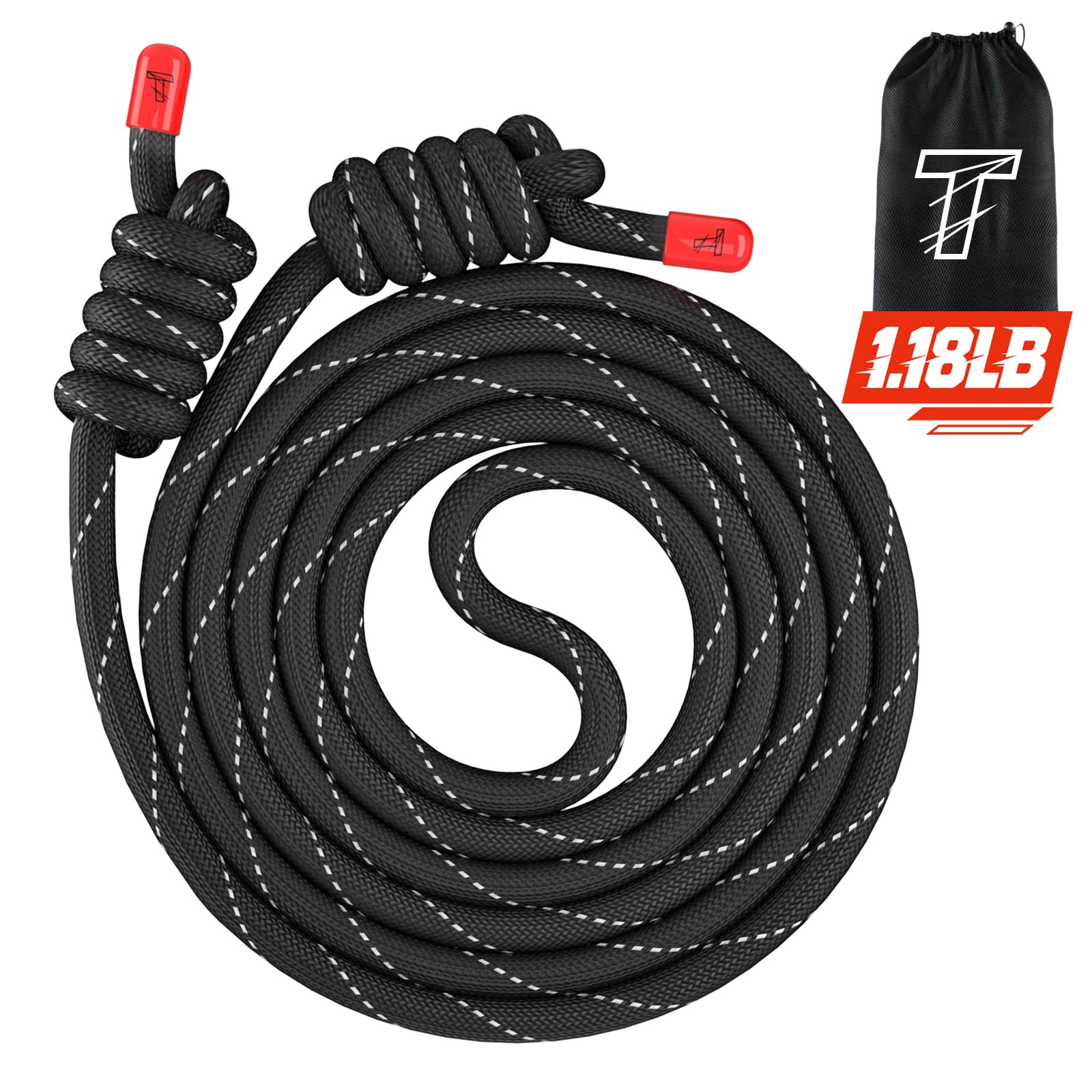 Flow Rope Exercise Jump Rope For Fitness, Working Out, Flow with 9 Ft Adjustable Double Woven Workout Rope For Men, Women, Beginners' Training – Indoor & Outdoor Cardio — image 1