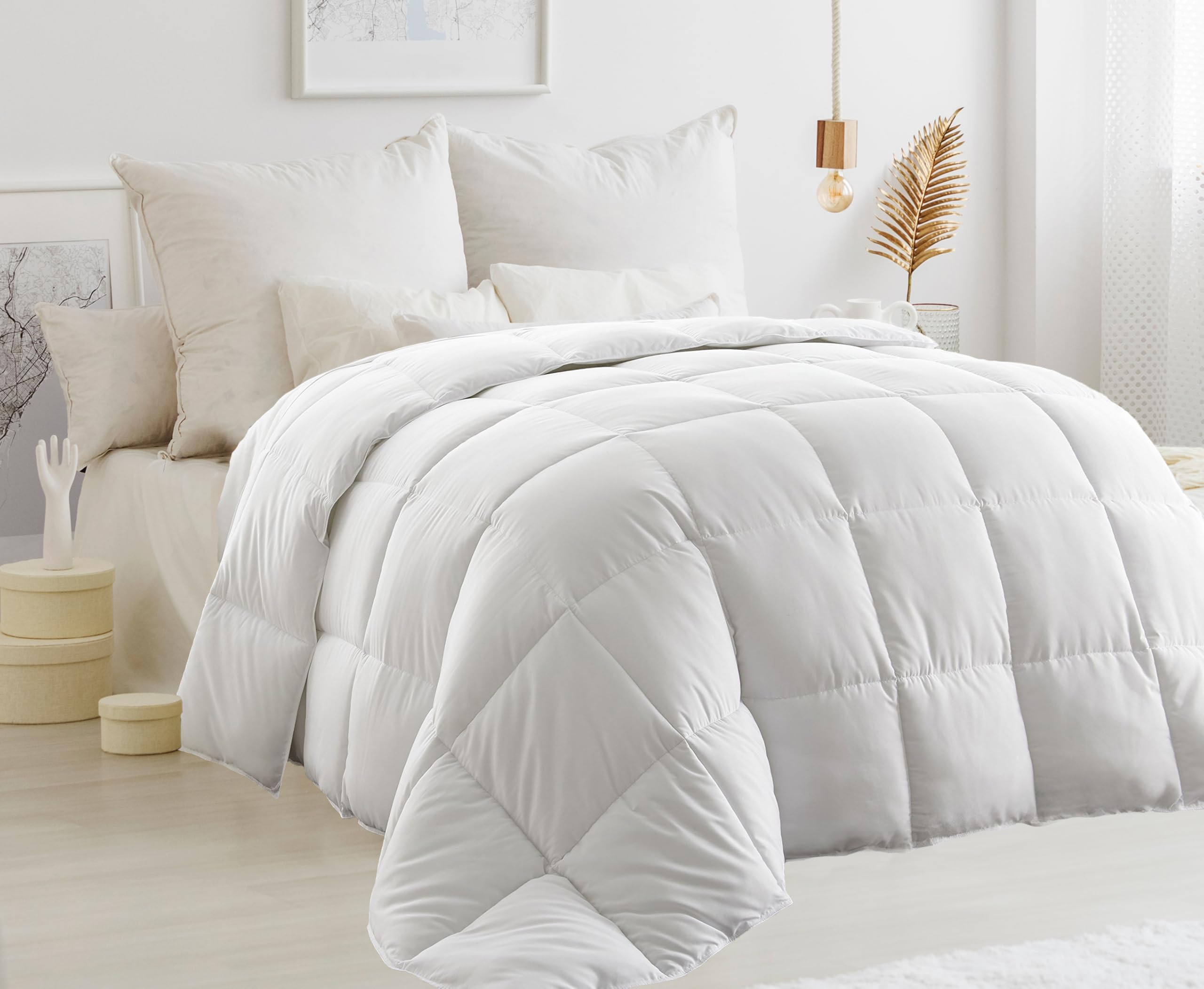 ComfyDown Real Down Feather White Comforter