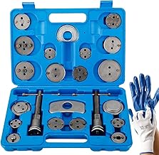 FreeTec Coffret Repousse piston d'étriers de freins pour remplacement de disque Outil et adaptateurs, de mâchoire ou de plaquettes de frein Set de 22 pièces