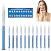12pcs Teeth Whitening Gel,Gentle Whitening Gel with Teeth Shade Card for Trays Daily Care,Brighten and Gum Care(3ml )