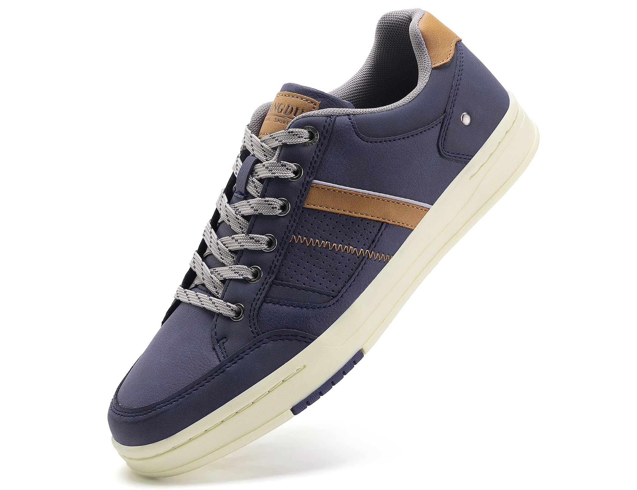 LANGDU Zapatillas Hombre Zapatos Vestir Casual Calzado Running Sneakers Deportivas Transpirables Zapatilla Moda Tamaño 41-46EU (45EU,Azul Marino 05)