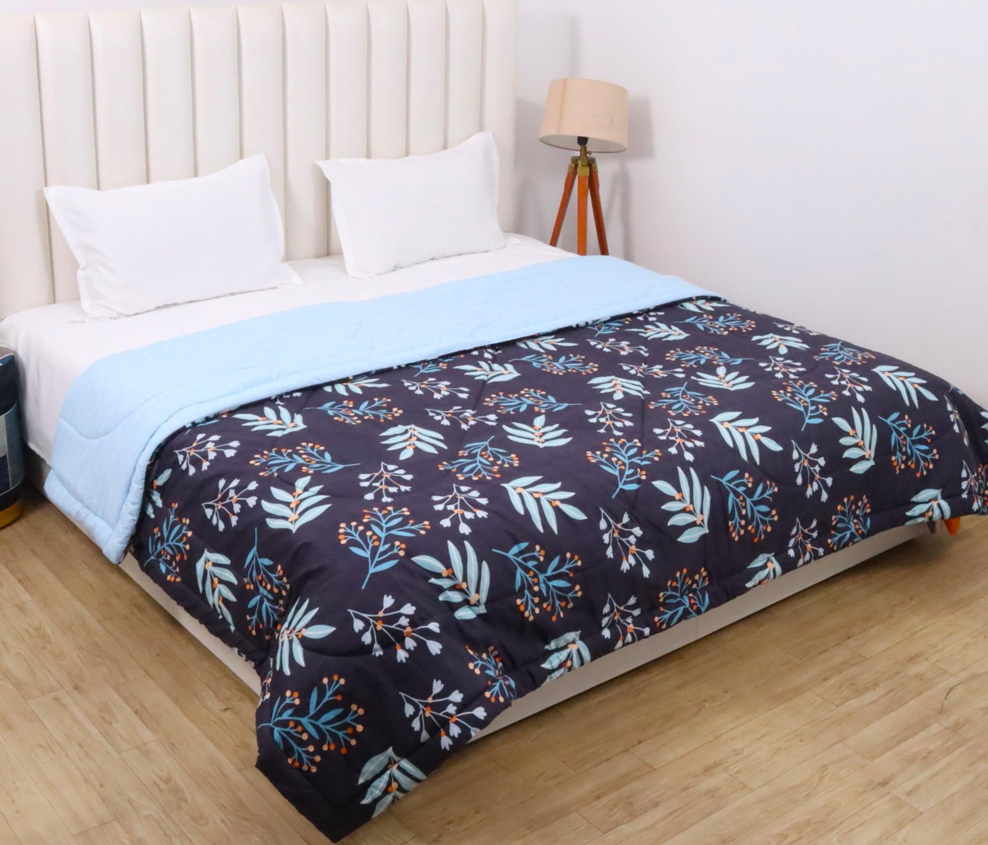 RD TREND® Reversible Ac Comforter Double Bed Size, (90X100 Inch) 220 GSM Microfibre,Quilt Blanket for Winter Ultra-Soft, Colour Navy Blue-image-17