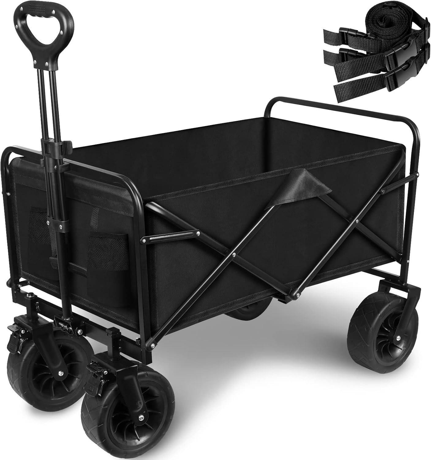 Collapsible Wagon Cart, Portable Heavy Duty Large Capacity