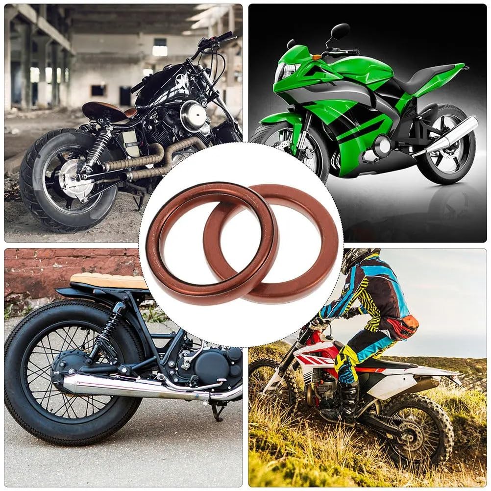 Manguera de purga cárter Para 50Cc 110Cc 125Cc brida tubo motocicleta colector arandela silenciador Pad 4 Uds junta escape reemplazo cobre estable Tubo de ventilación cárter