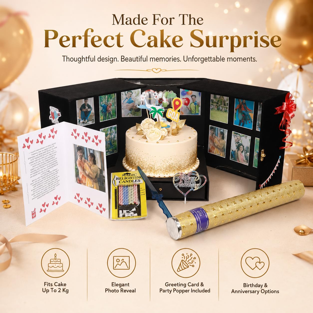 Personalized Cake Box - Surprise Gift Set -5 Personalized Cake Box - Surprise Gift Set -5