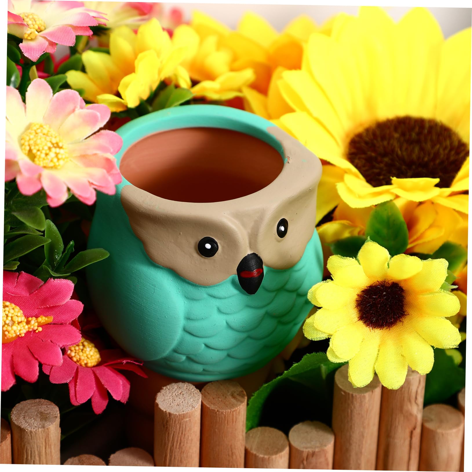 Toyvian Picots D'arrosage Automatique de Hibou 4 Pièces en Céramique Système D'arrosage Facile à Utiliser pour Plantes en Pot pour Pots de Fleurs Intérieurs