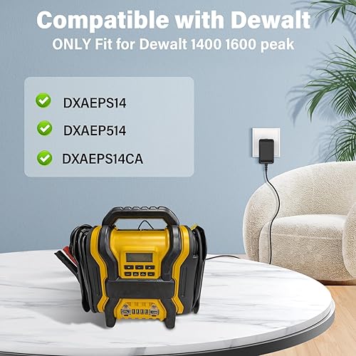 Miniatura 4 de Cargador de arranque de salto de 15 V para DeWalt DXAEPS14 1600 1400 Peak portátil arrancador de coche compresor de aire digital estación de