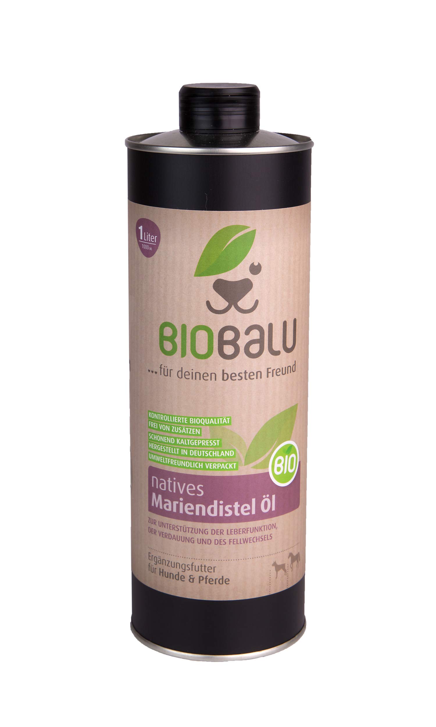 Bio Huile de Mariendistel pour Chiens et Chevaux