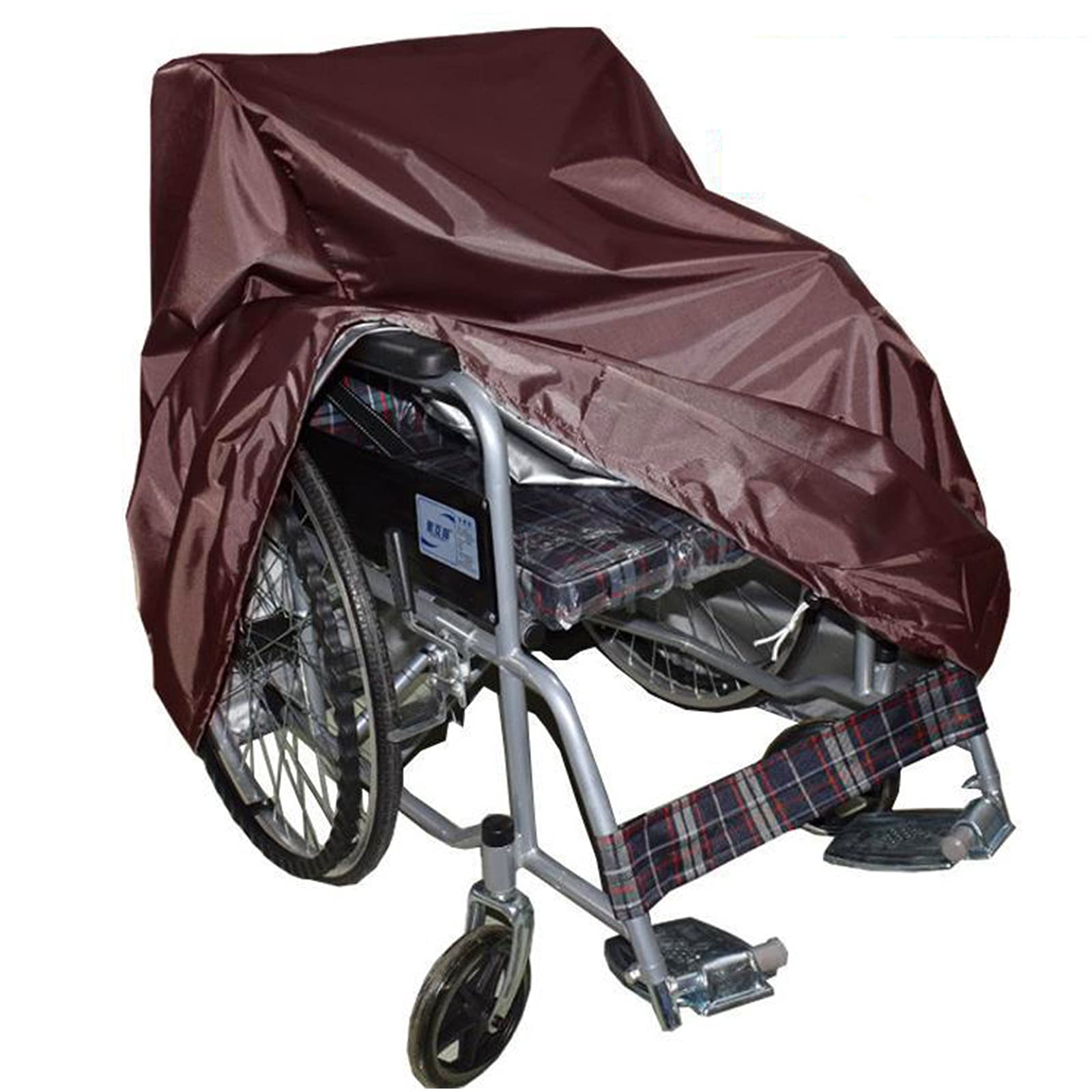 Funda para Silla de Ruedas, Ligera y Oxford, para Scooter de Movilidad al Aire Libre, Plegable, para Silla eléctrica, para Personas Mayores y Adultos, Gris, 45 x 26 x 47