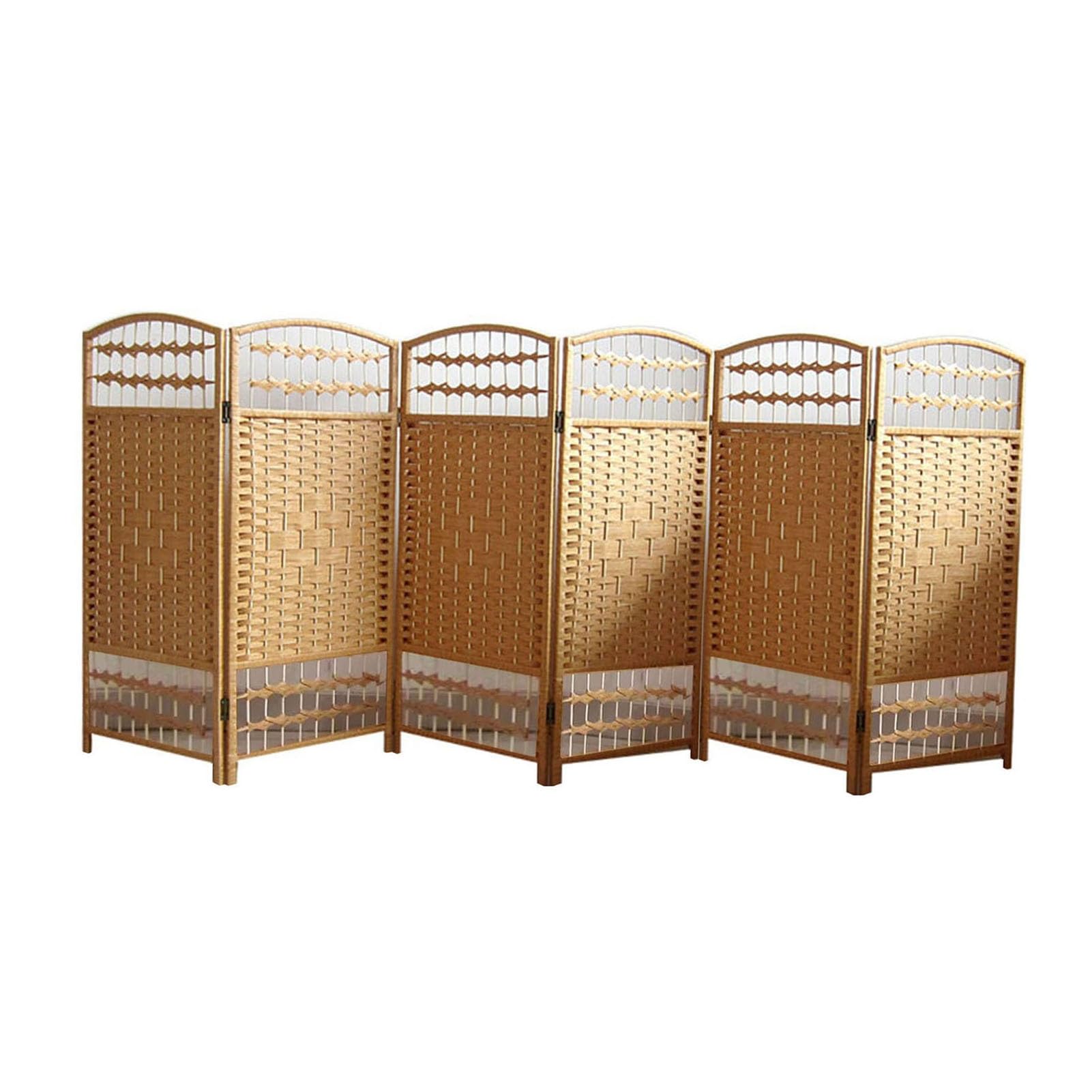 Paravent de séparation de pièce panneau de séparation creux 6 panneaux