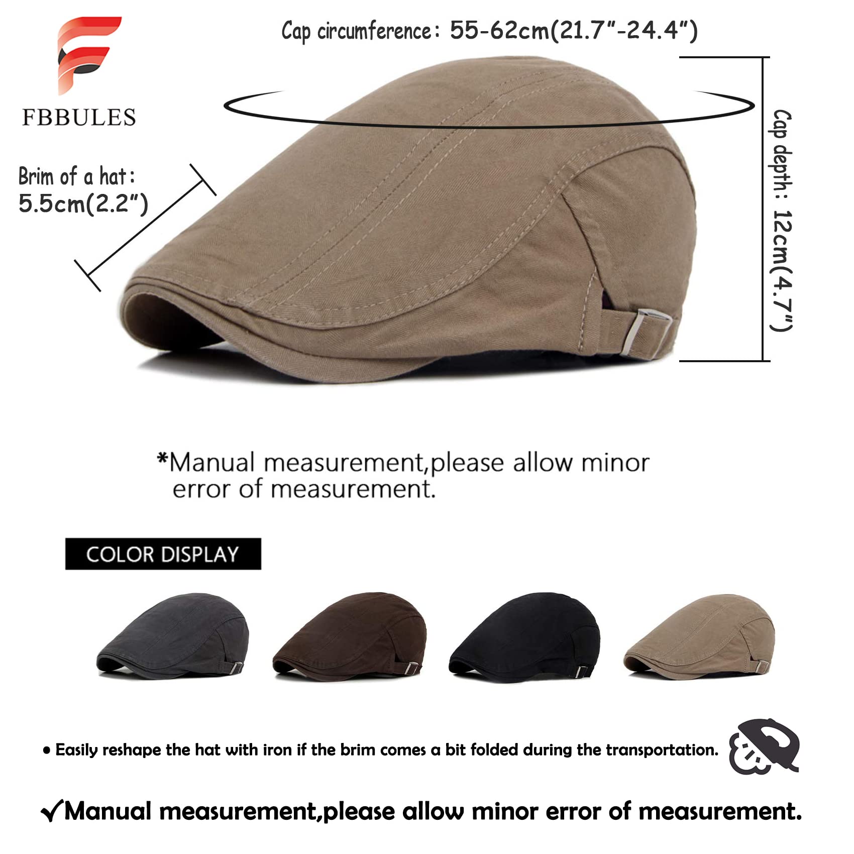 Męska Casual Flat Cap Kapelusz Newsboy Berets - Vintage Wiosna Jesień Sun Protect Kapelusze Myśliwskie Czapki Outdoorowe