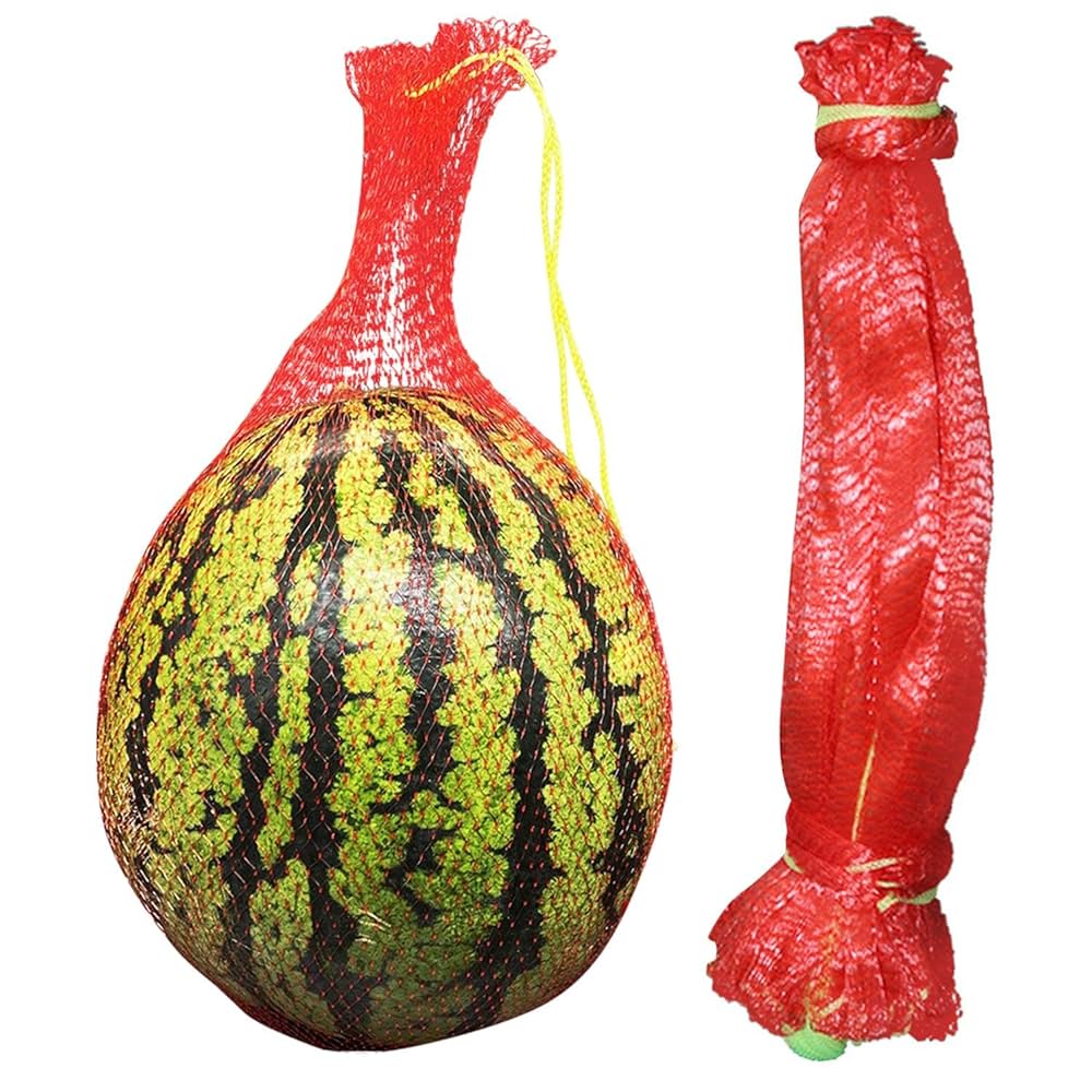 Sacchetti Rete Per Frutta - 50 Pezzi 35 Cm, Rosso, Per Appendere E Conservare Frutta