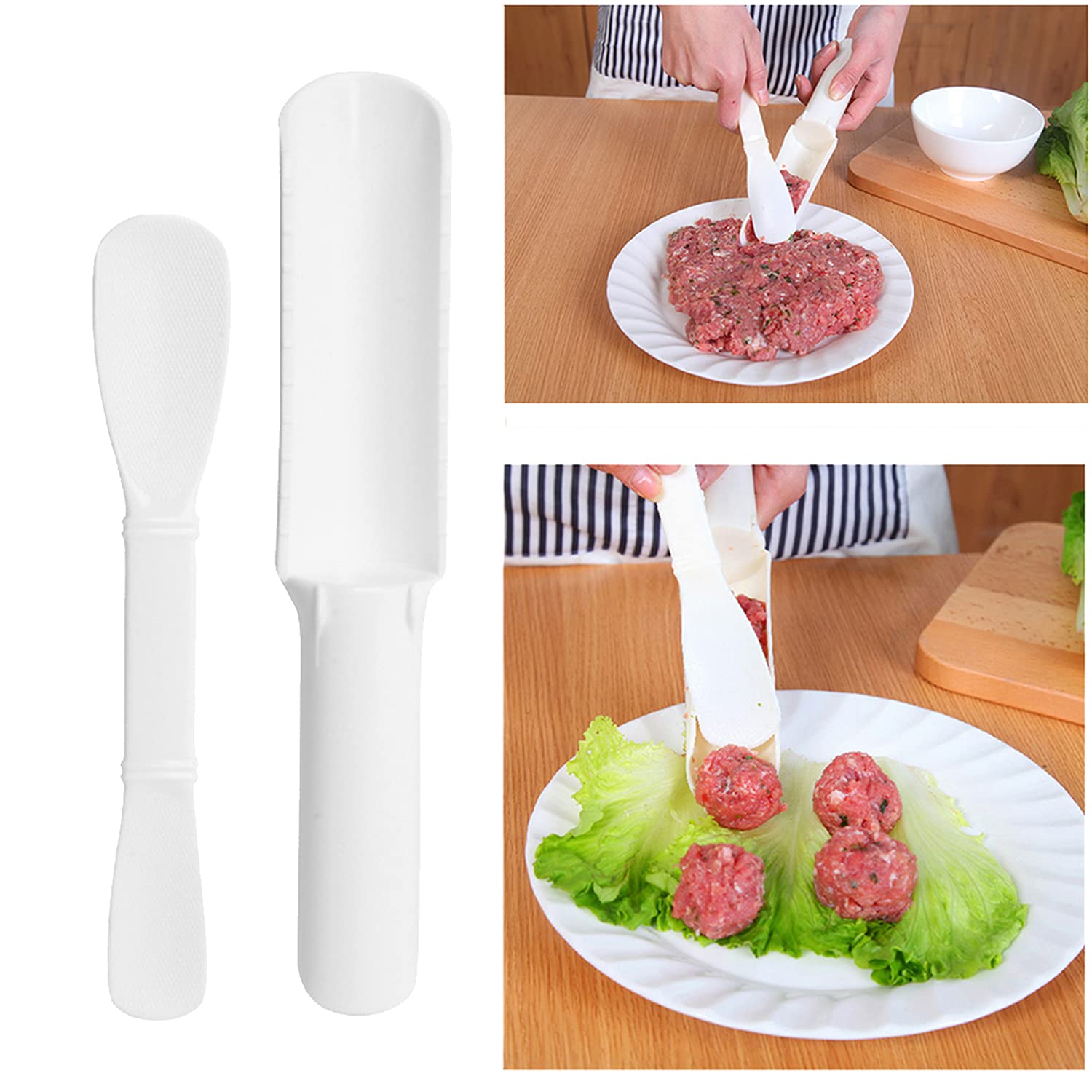 Buy Meat Baller, Plastic Simple DIY NoneStick Meatball Maker for