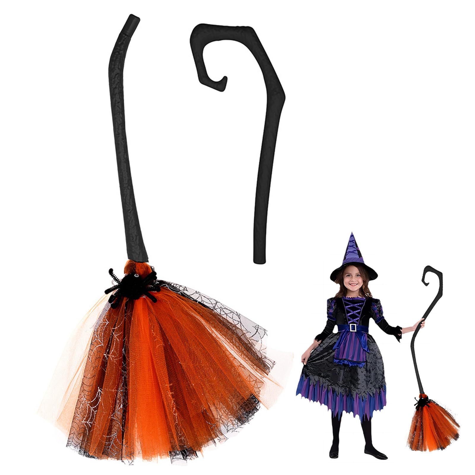 Produktbild von Generisch Hexenbesen,Hexenbesen Für Halloween - Spielaccessoire Für