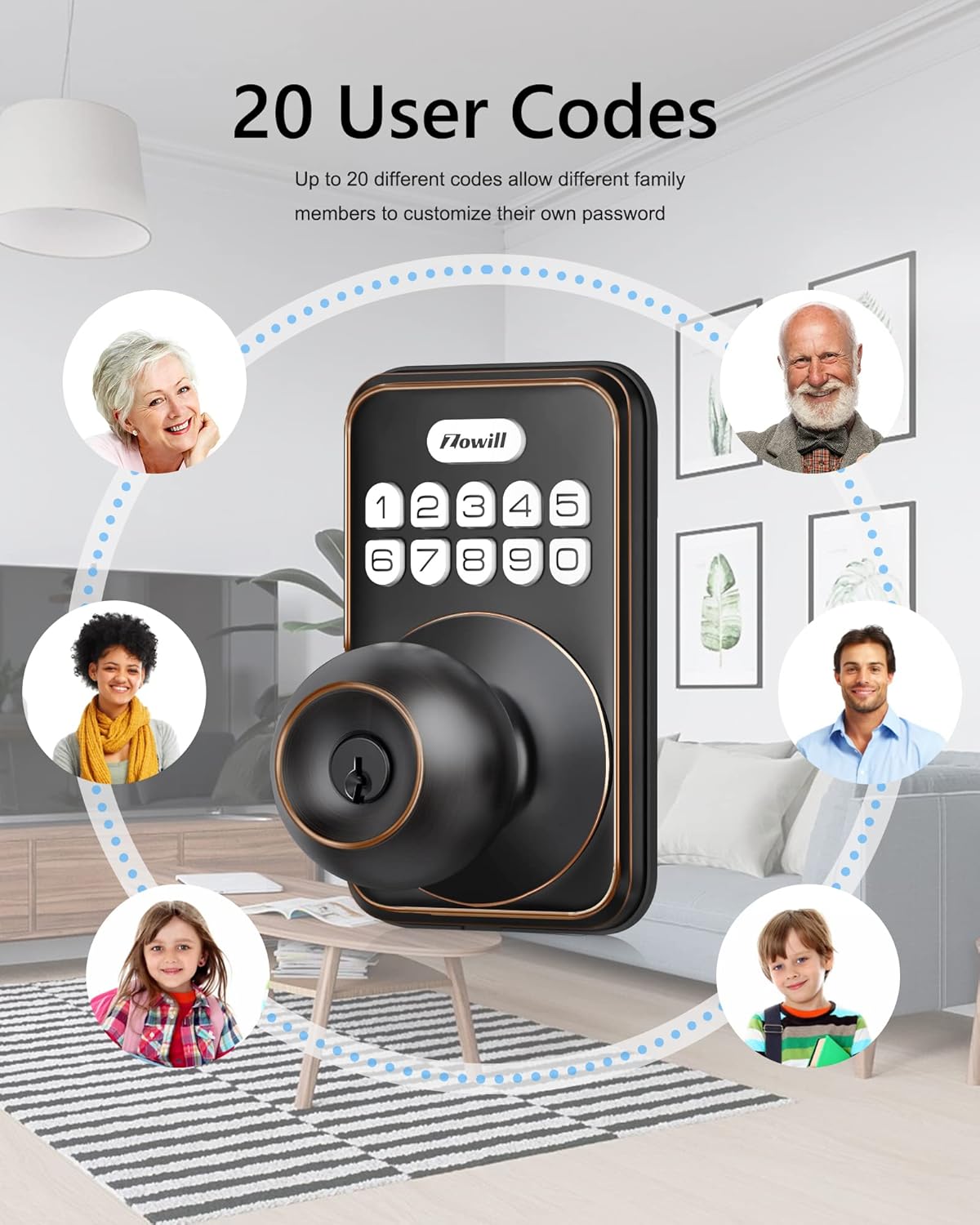 Illustration of using a one-time pin code for temporary access