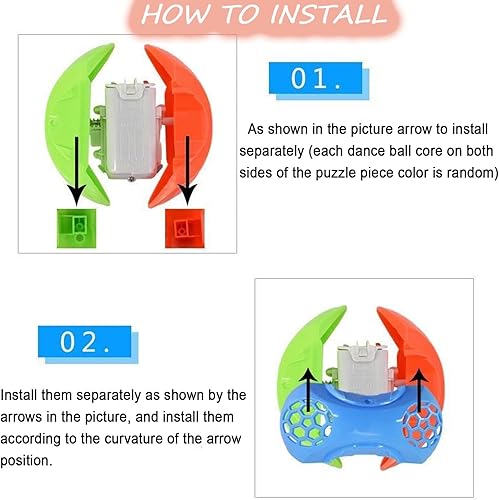 Miniatura 6 de LARDERGO Juguetes para mascotas para perros, colorida bola de activación de salto con luz y música, bola de activación de rebote para perros, 4.7