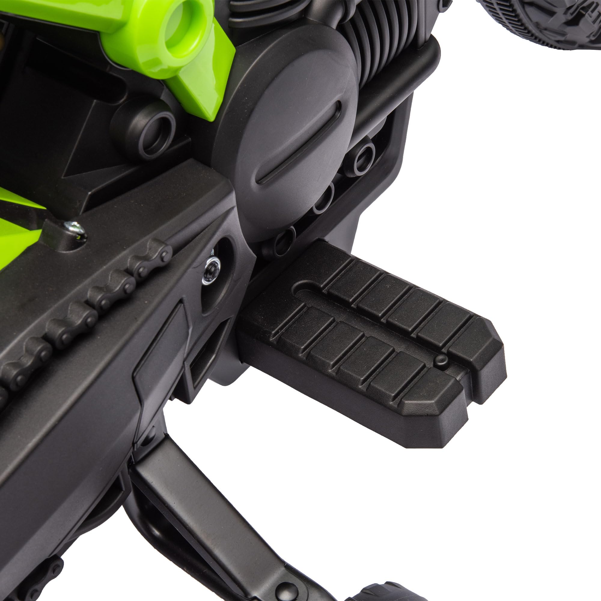 AIYAPLAY Elektro Kindermotorrad mit Hupe 3 km/h für Kinder 3-8 Jahre Grün | Elektromotorrad, Kinder Elektro Motorrad, mit 2 Stützrädern
