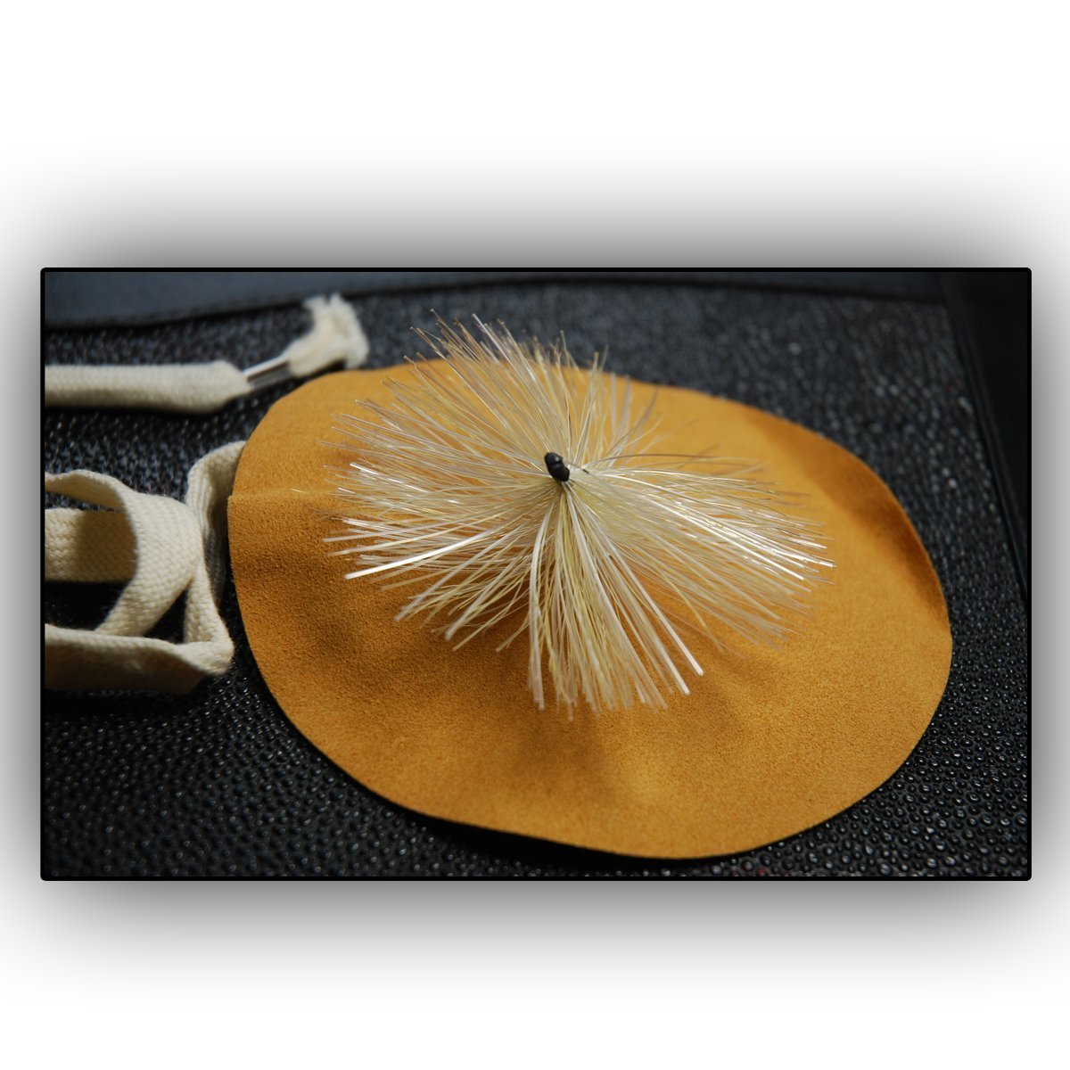 Scovolino Per Sassofono - In Pelle, Per Pulizia Collo Strumento, Lunghezza 50cm - Foto 3