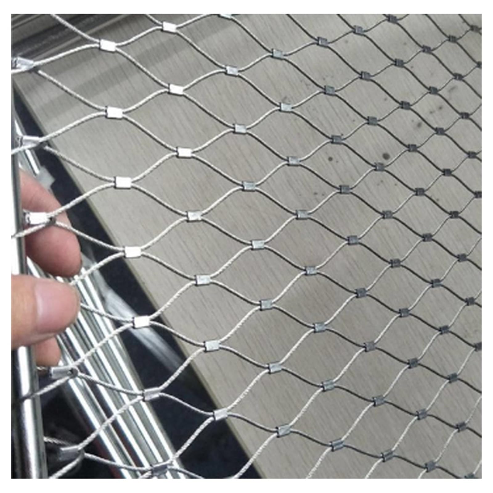Filet en acier inoxydable 304 pour balcons et protection d'escalier durable