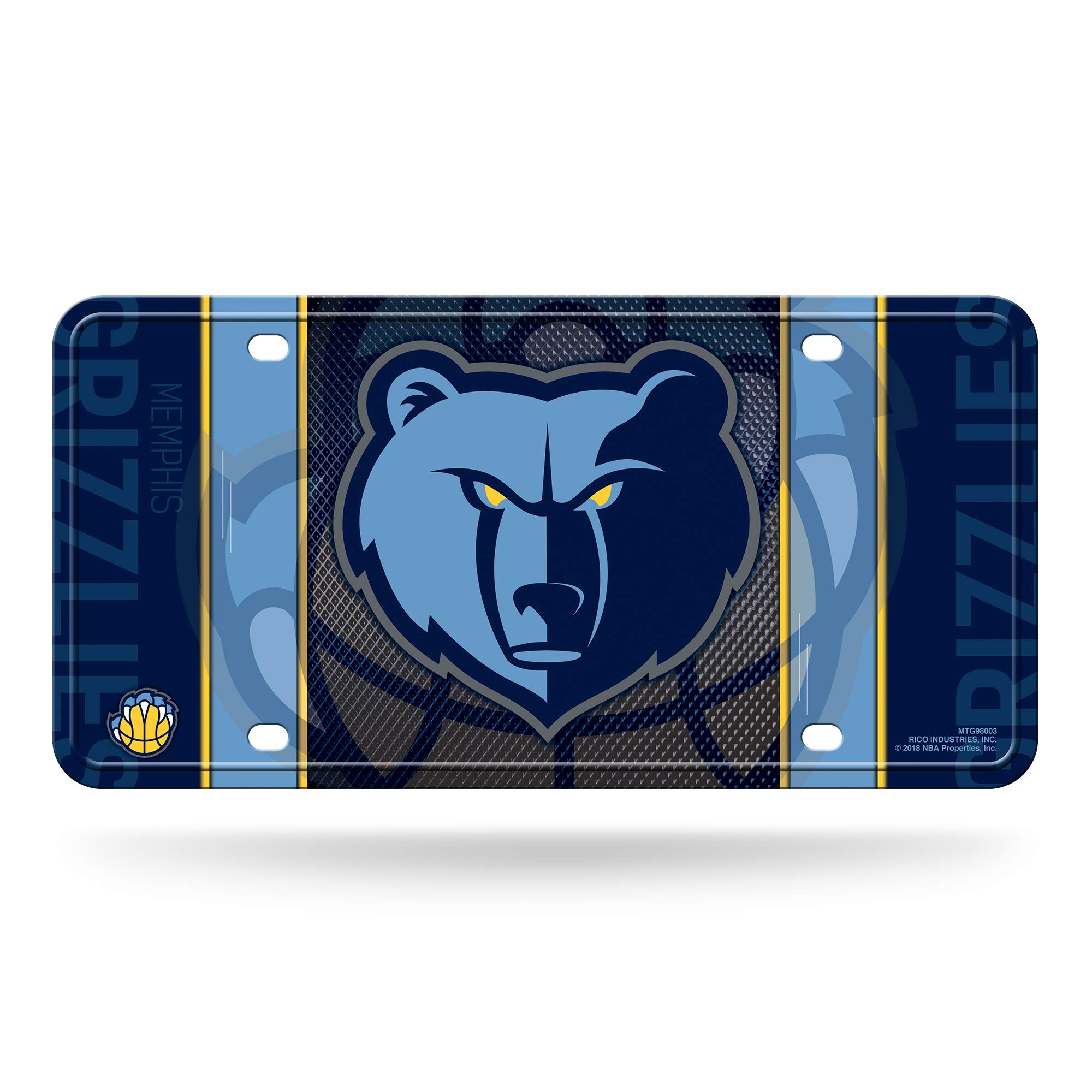 Rico Industries NBA Basketball Memphis Grizzlies Metal Tag