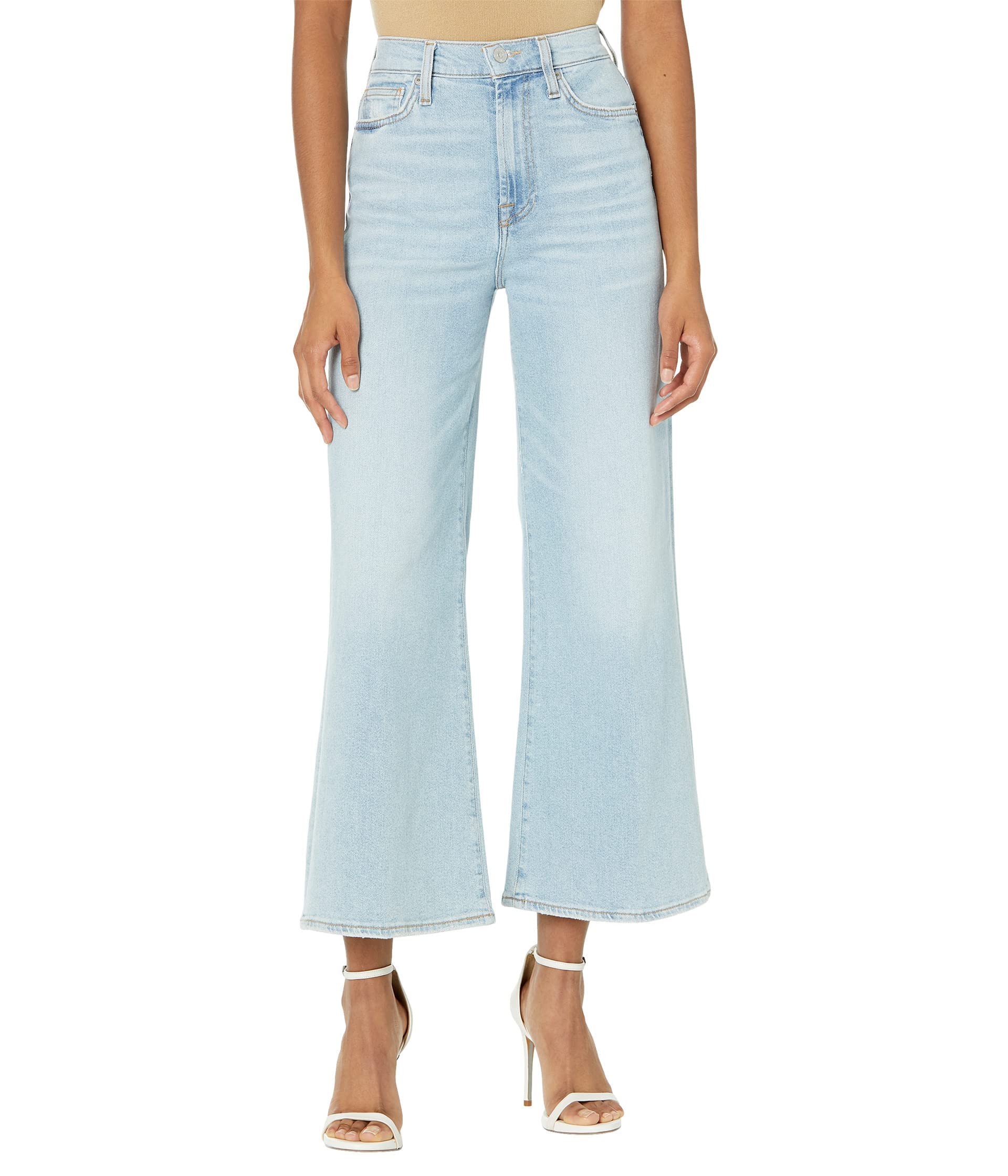 7 For All Mankind Women's Ultra High-Rise Cropped Jeans, Wild Fleur, 29