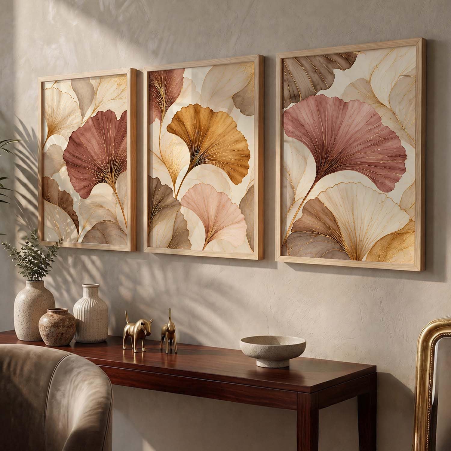 Bohemian Wall Art Set - 3 Framed Prints -6 Bohemian Wall Art Set - 3 Framed Prints -6