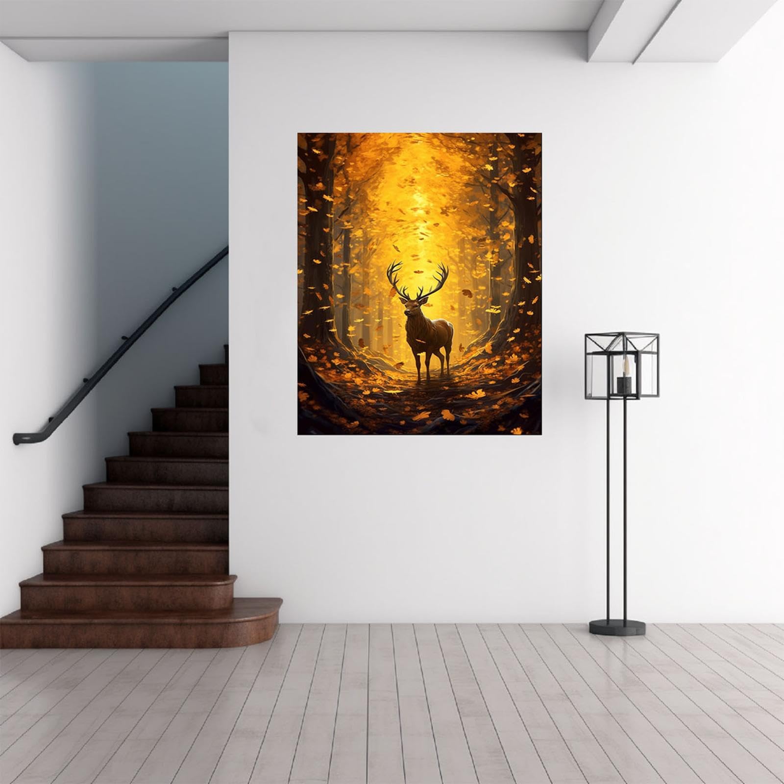 Amazon.co.jp: 動物の鹿 絵画 装飾画 アートパネル インテリア