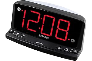 Sharp LED Digital Alarm Clock: The Epitome of Simplicity and Clarity for Bedrooms