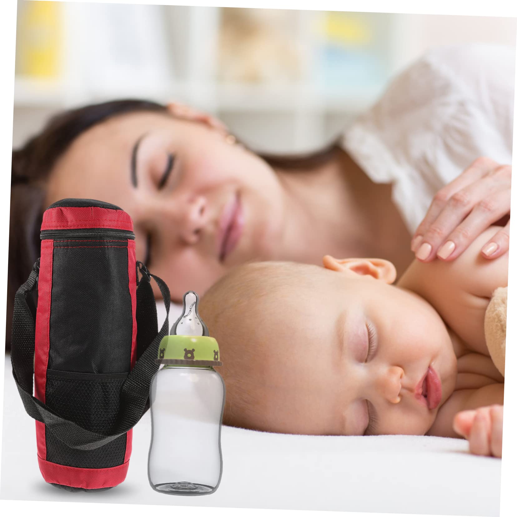 2 Bolsas Térmicas para Biberones, Bolsas Aislantes para Conservar la Leche, Ideales para Viajes y Excursiones, Forro Interior y Diseño Colgante