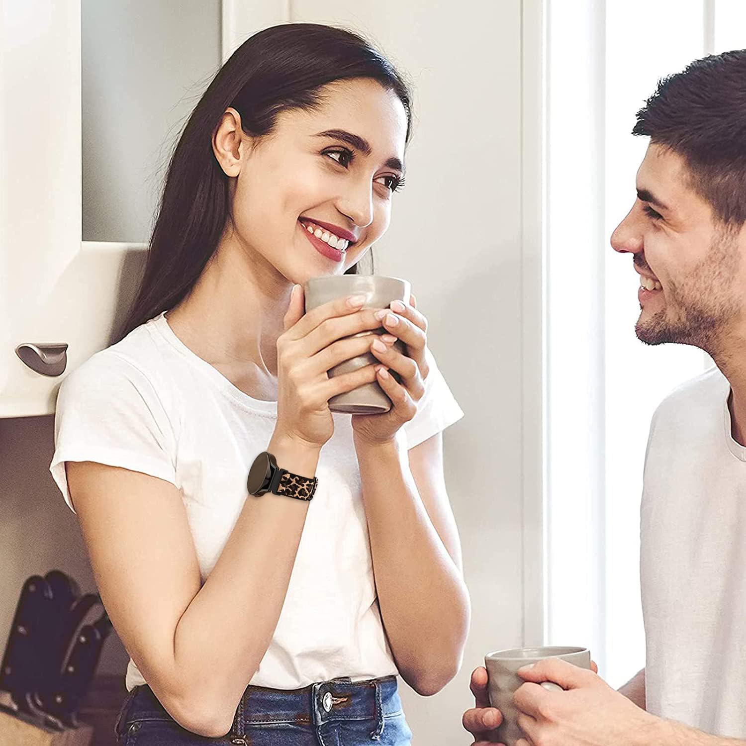 8 Pack 22mm Watch Bands Compatible with Samsung Galaxy Watch 3 Band 45mm/Galaxy Watch 46mm Bands/Samsung Gear S3 Frontier/Classic/Ticwatch Pro 3,Soft Elastic Nylon Bands for Men Women