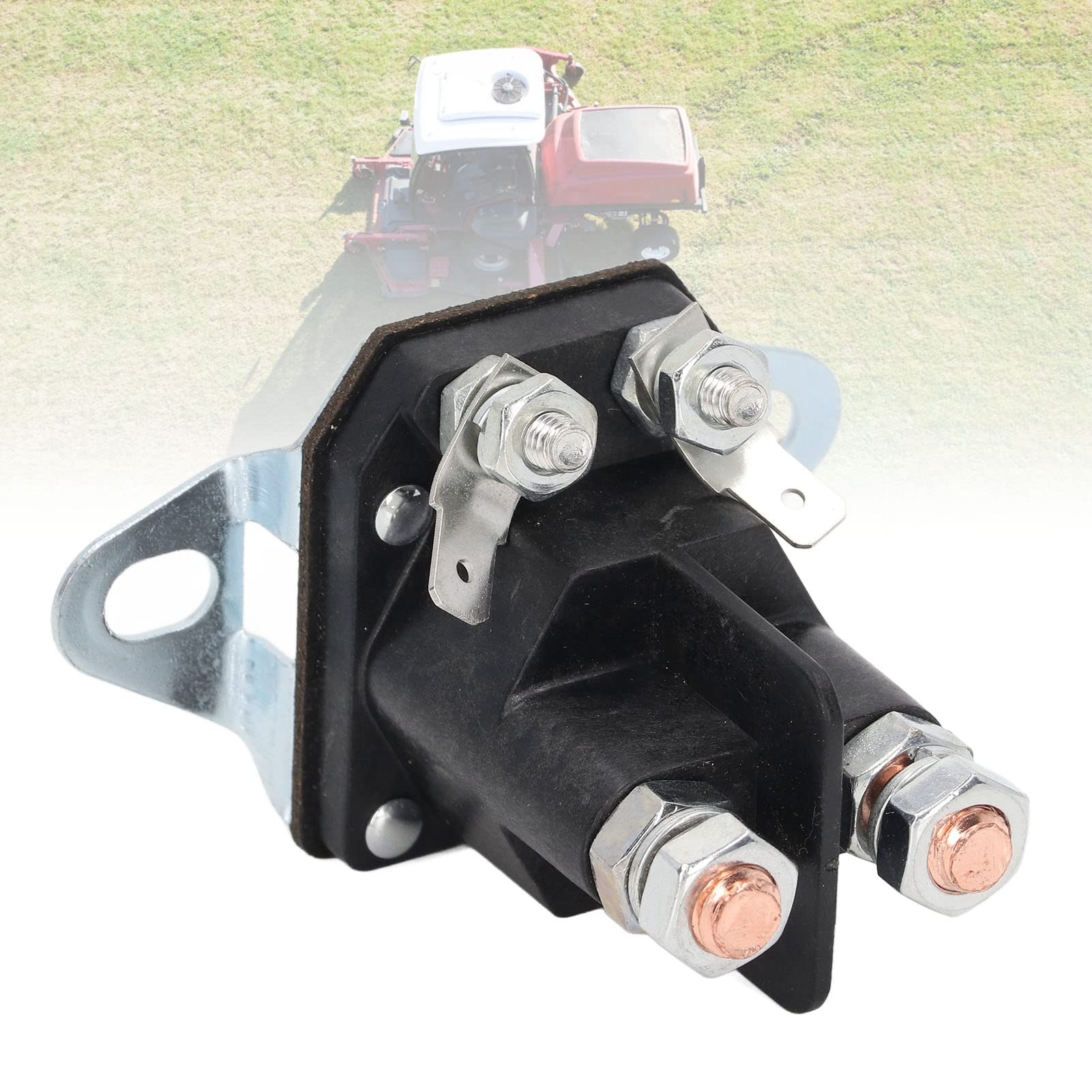 Relais Solénoïde de Démarreur DC12V, Relais électromagnétique Cuivre étanche 117 1197 Remplacement pour Tondeuse à Gazon Pièces de Rechange et Accessoires