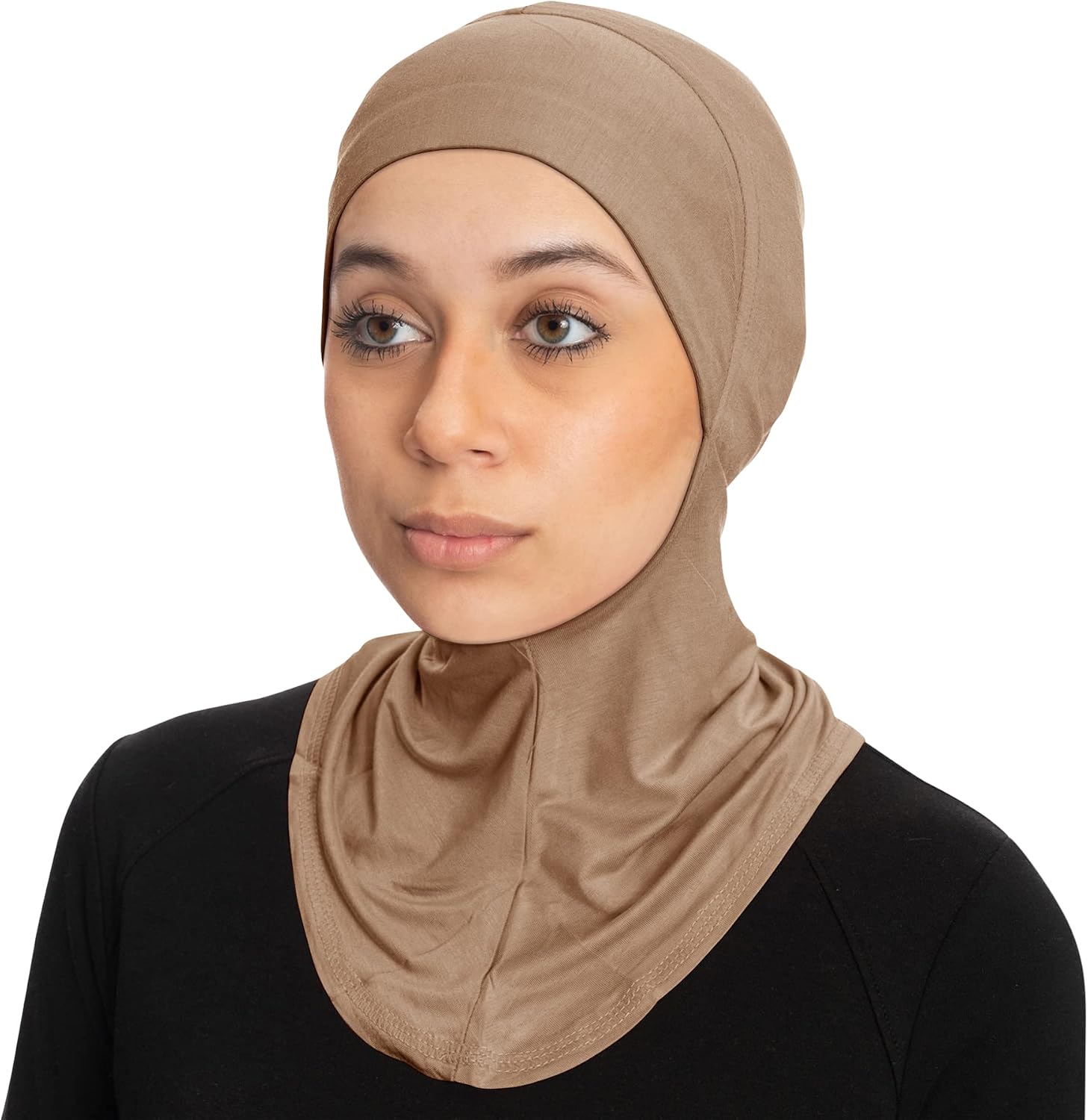 TheHijabStore.com Women's Ninja Hijab Cap Under Scarf Stretch Jersey Full Neck Coverage Hejab - Head Scarf Bonnet Accessories