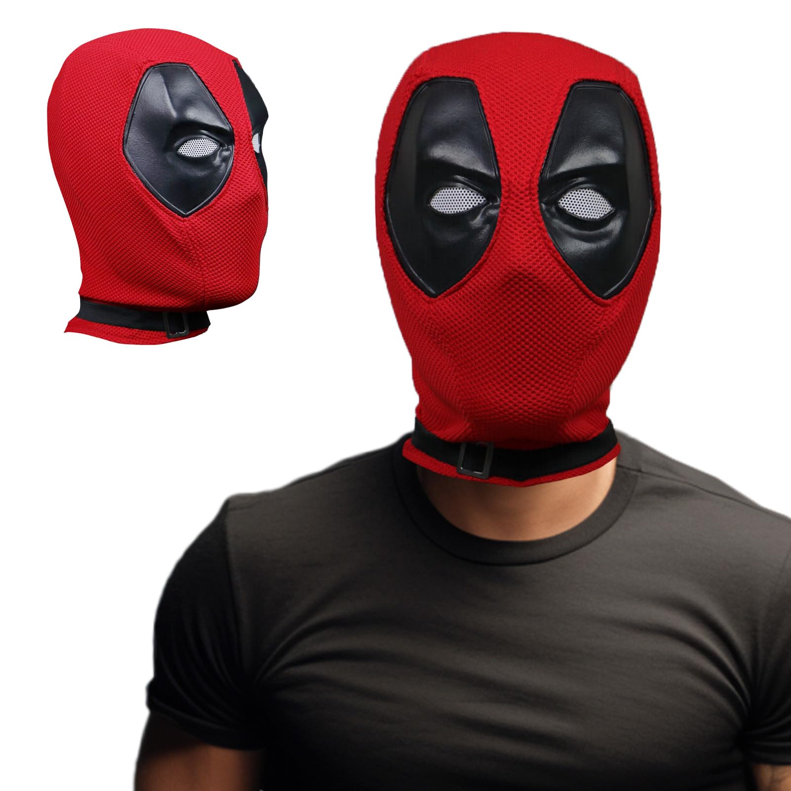 Masks Costume, DP Mask Knitted Hero Mask Movie Red Full Head Protector for Halloween Cosplay Costume Mask