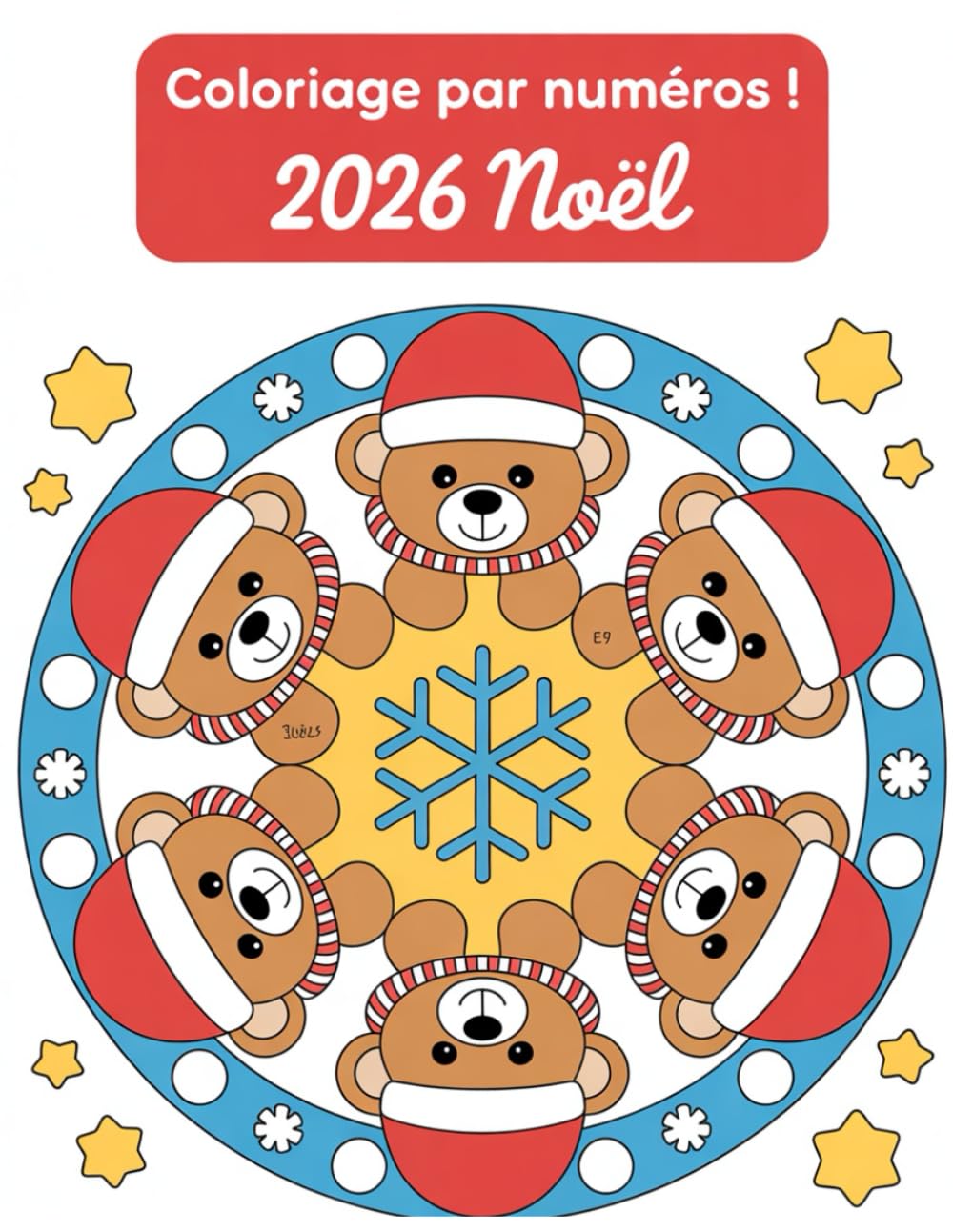 Noël Coloriage par numéros: 50 festliche Weihnachtsmotive zum Ausmalen | Entspannendes Anti-Stress-Malbuch für Erwachsene und Senioren